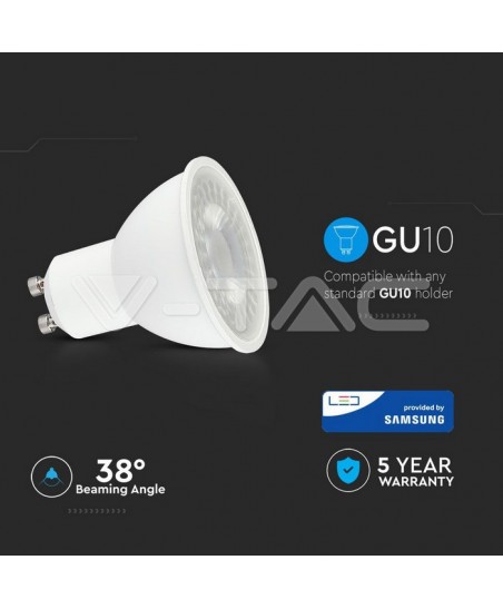 BOMBILLA LED V-TAC SAMSUNG  GU10  8W  3000K  38º