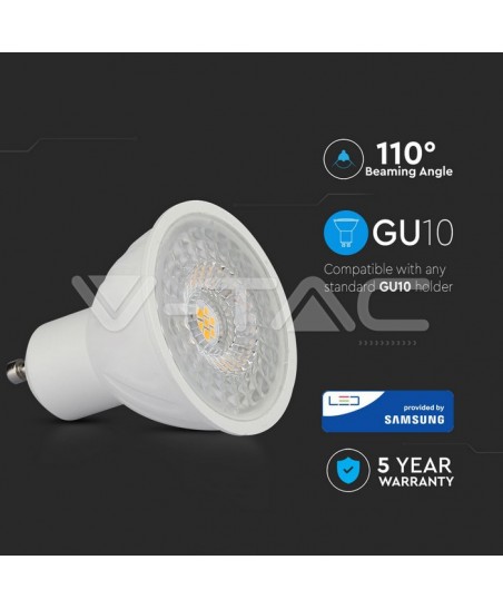 BOMBILLA LED V-TAC SAMSUNG  GU10  6,5W  3000K